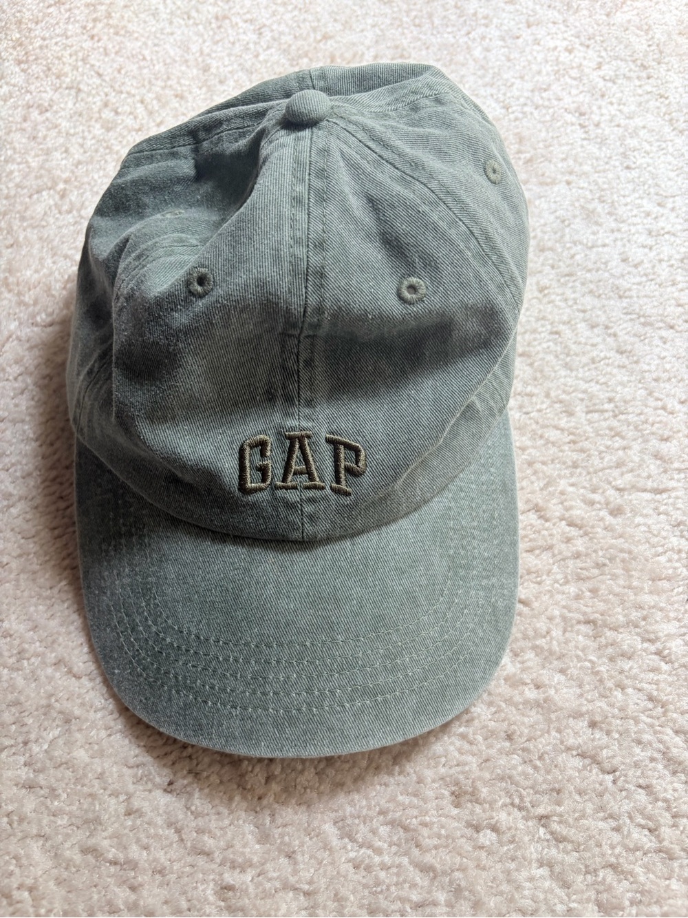 GAP Women’s Olive Green Washed Cotton Baseball Cap